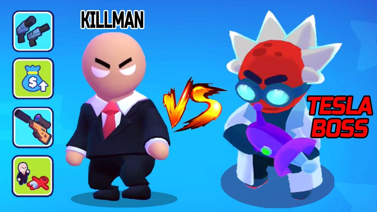 Мастер скрытности | Killman VS Tesla Boss — 3 раунда, все оружие персонажа