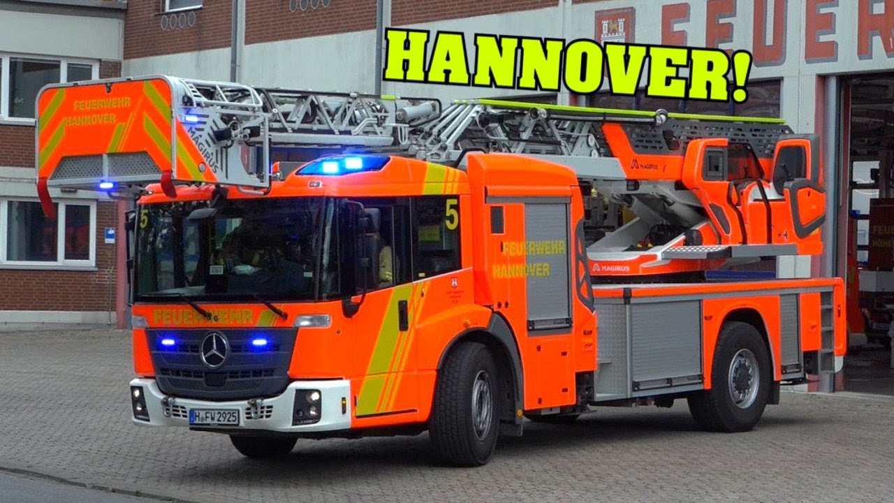 [FEUERWEHR HANNOVER] - Einsatzfahrten der Feuerwache 1 & 5 sowie Rettungsdienst zur MHH!