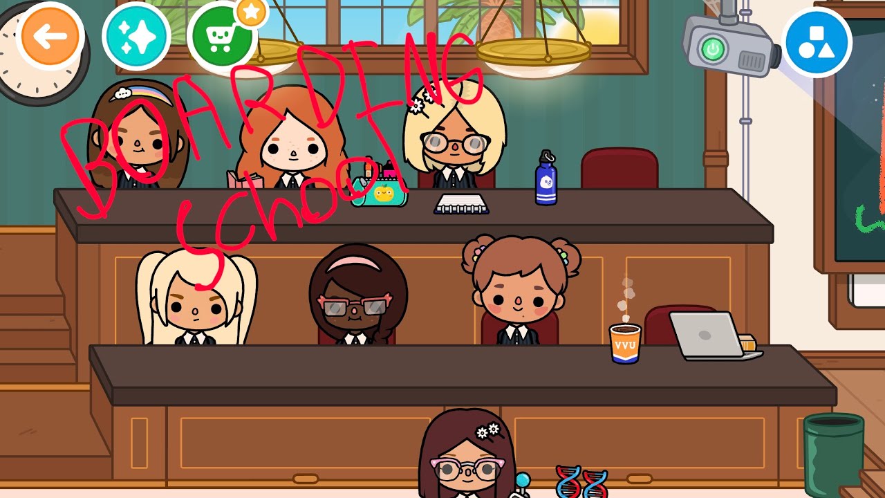 first day of boarding school🦢!! !! *inspired by toca kitty*