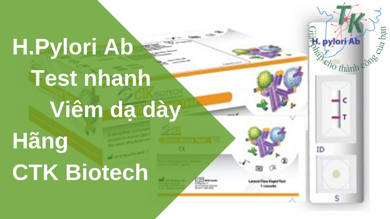 Test nhanh H.Pylori Ab | Chẩn đo&aacute;n vi&ecirc;m dạ d&agrave;y | CTK Biotech Mỹ