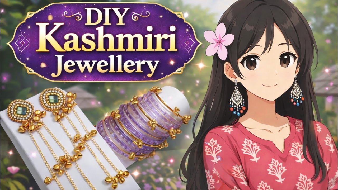 DIY Kashmiri Jewellery. #afifacraftcottage #diy #youtube #trending #viral #youtubevideo #jewellery 