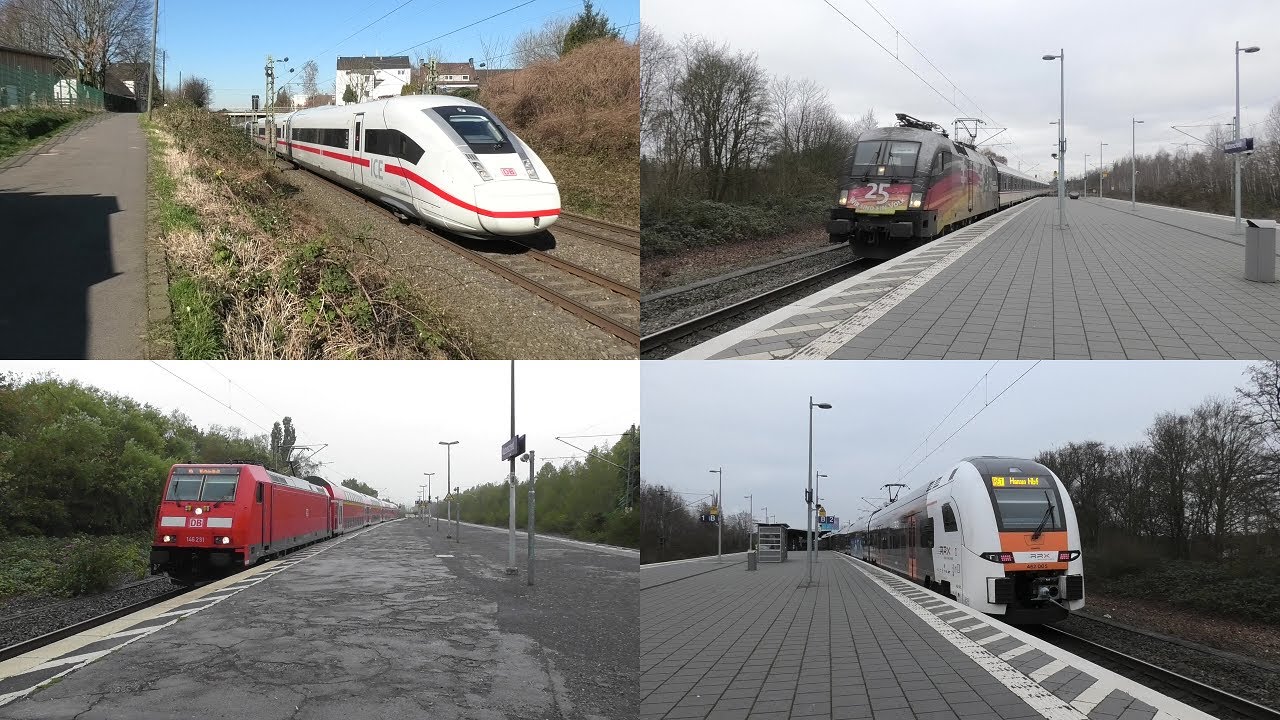 Bahnverkehr in Wattenscheid 2018 & 2022 mit n-Wagen, Br146, Br425, ICE 1,2,3 & 4, Desiro HC uvm.