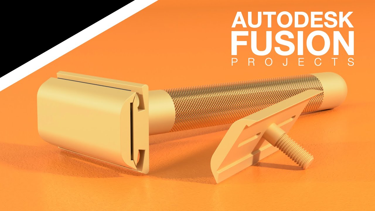 Autodesk Fusion 360 - 1/3 - Safety Razor - Intermediate/Advanced Tutorial (2024)