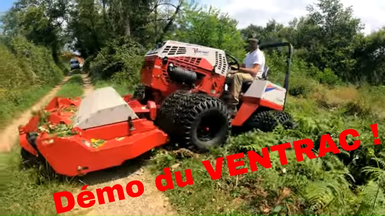 Tev espace vert: démonstration d'un tracteur de fou, LE VENTRAC !