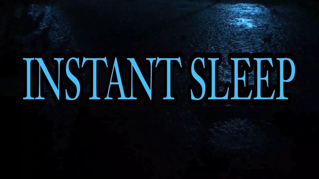 Natural Tranquilizer: Heavy Thunderstorm in Moonlight (Dark Screen) for Insomnia