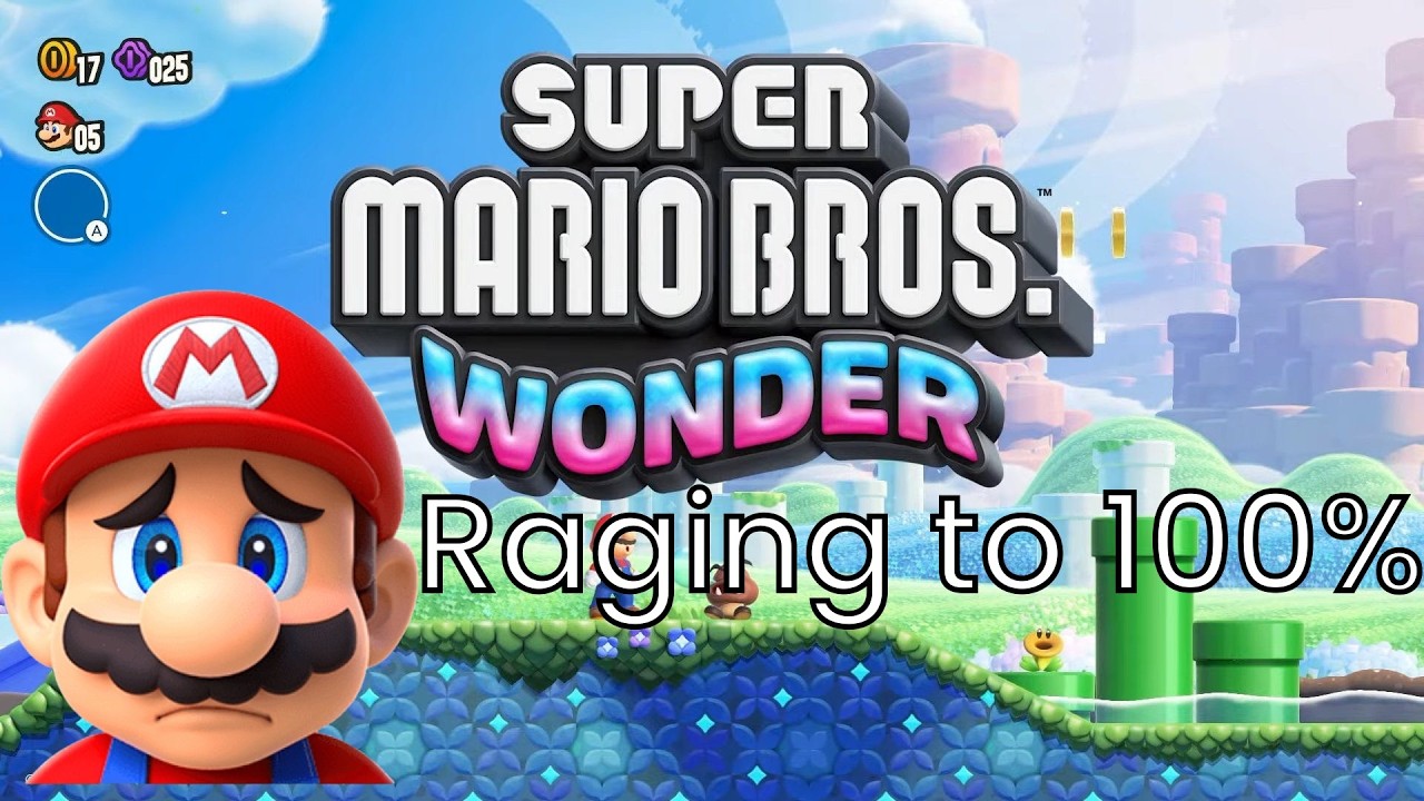 Mario NOOB RAGES to get 100% - Mario Wonder