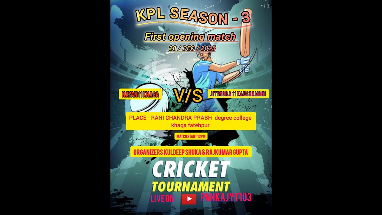 kpl seasion 3 nayan khaga vs jitendra kaushambhi 11 wdar a khela jayeg
