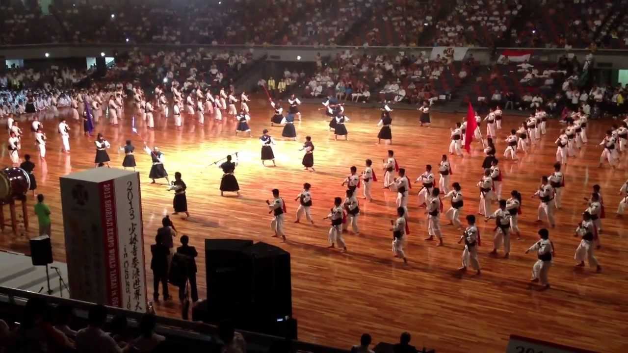少林寺拳法世界大会大阪府連盟アトラクション shorinjikempo world convention