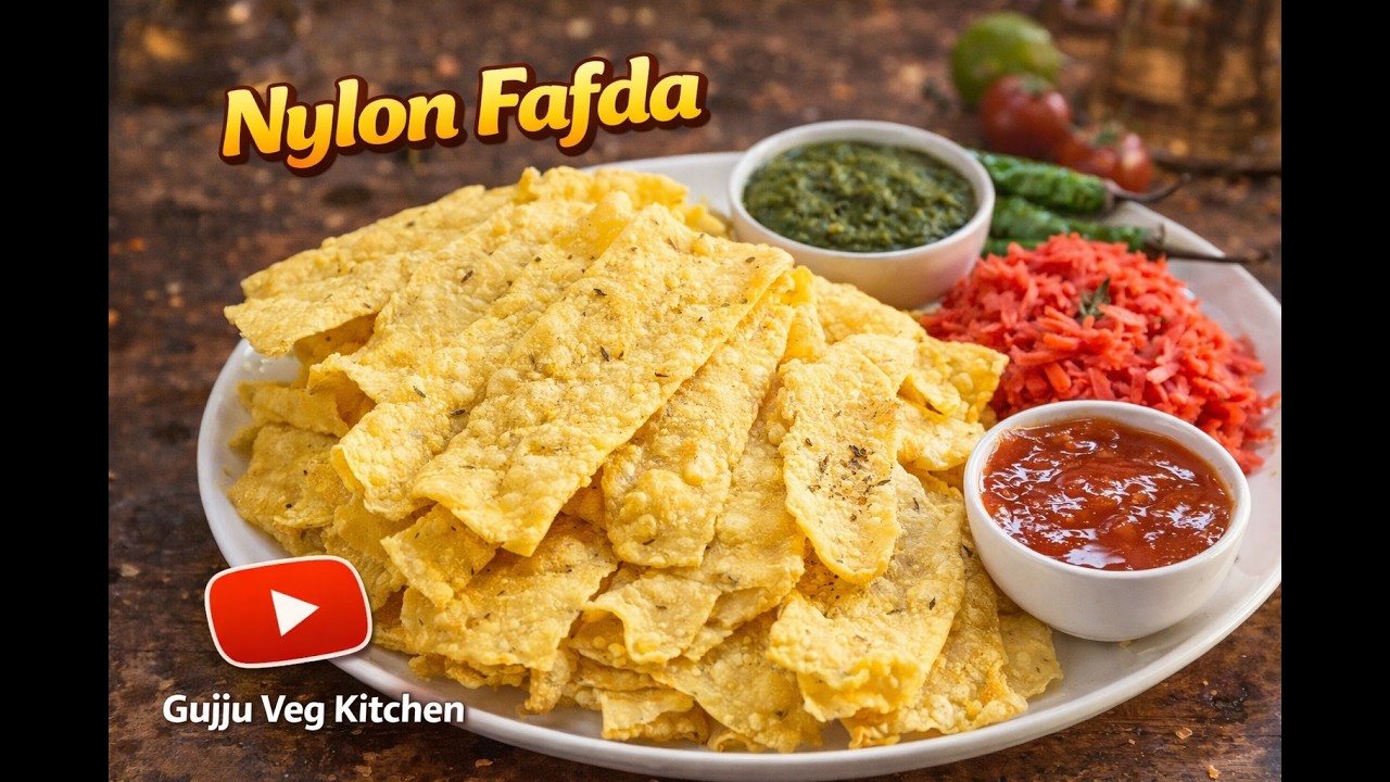 Nylon Fafda | बाजार जैसा फाफड़ा घर पर बनाये एकदम आसानी से | Gujarati Fafda