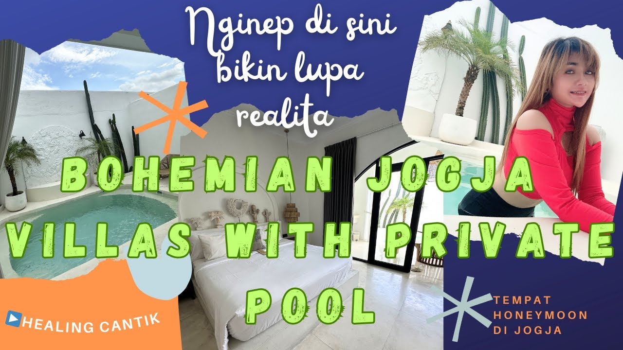STAYCATION ROMANTIS! BOHEMIAN JOGJA VILLAS WITH PRIVATE POOL