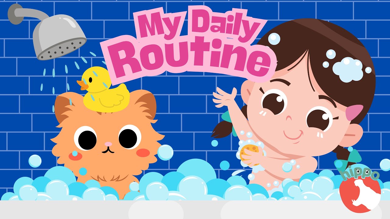 Daily Routine Song for Kids |☀️ Morning to Bedtime 🌙 | Nursery Rhymes