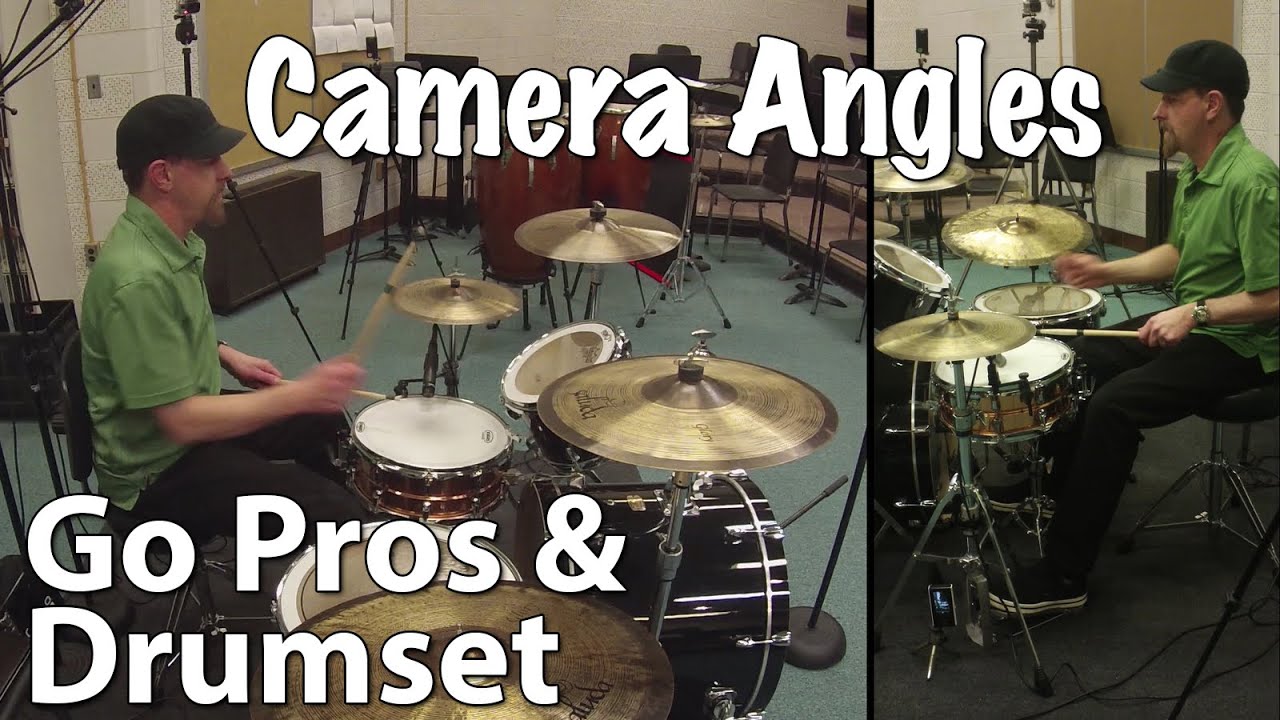 Drumset Camera Angles with the GoPro and Bloggie