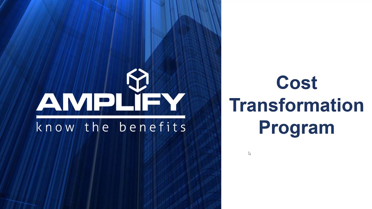 Amplify for Cost Transformation Demo