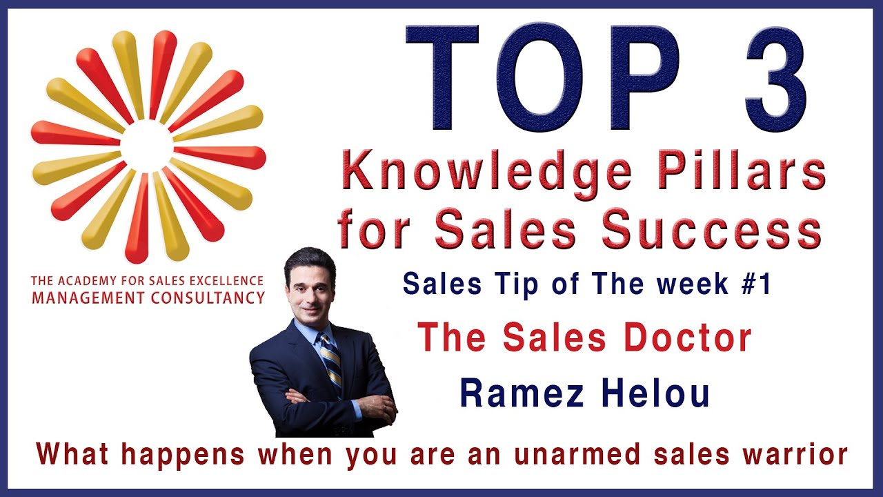 The 3 knowledge pillars for sales success