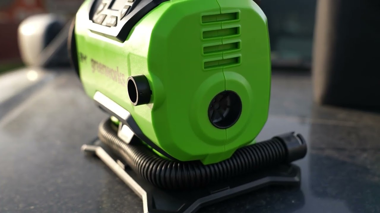Тест аккумуляторного компрессора Greenworks ACG301 (арт. 3400807)