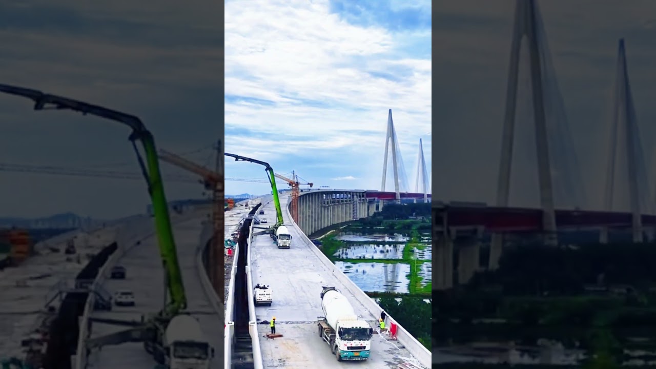 A super composite bridge spanning the Yangtze River