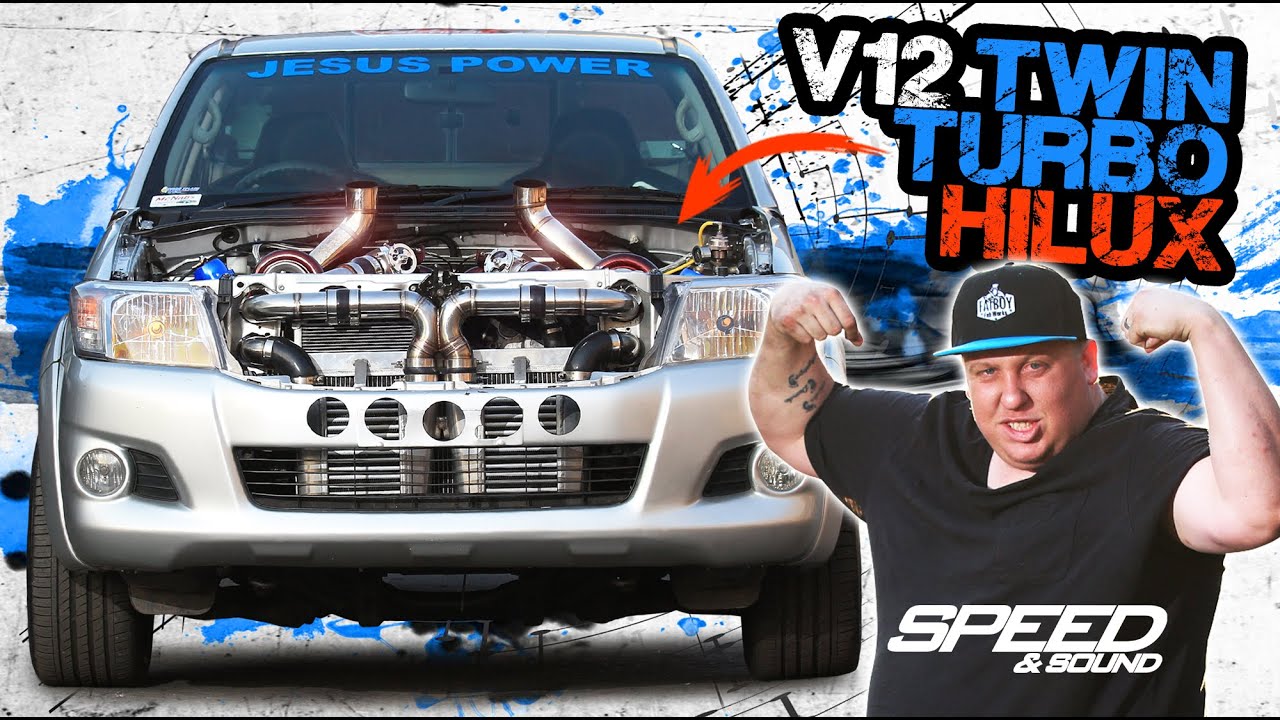 Fatboy's TWIN TURBO V12 Toyota Hilux