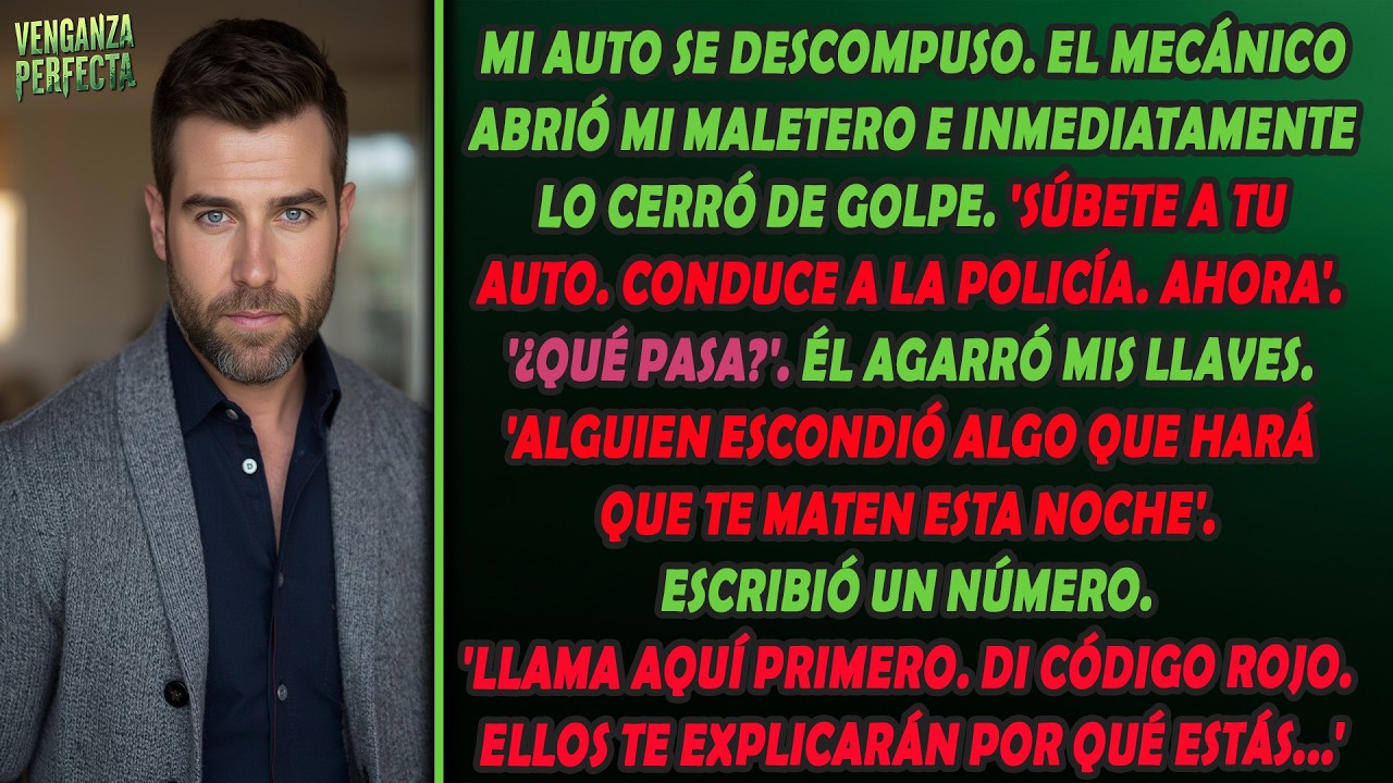 El mecánico abrió la cajuela de mi carro, la azotó: 'Maneja a la policía o te mueres esta noche'.