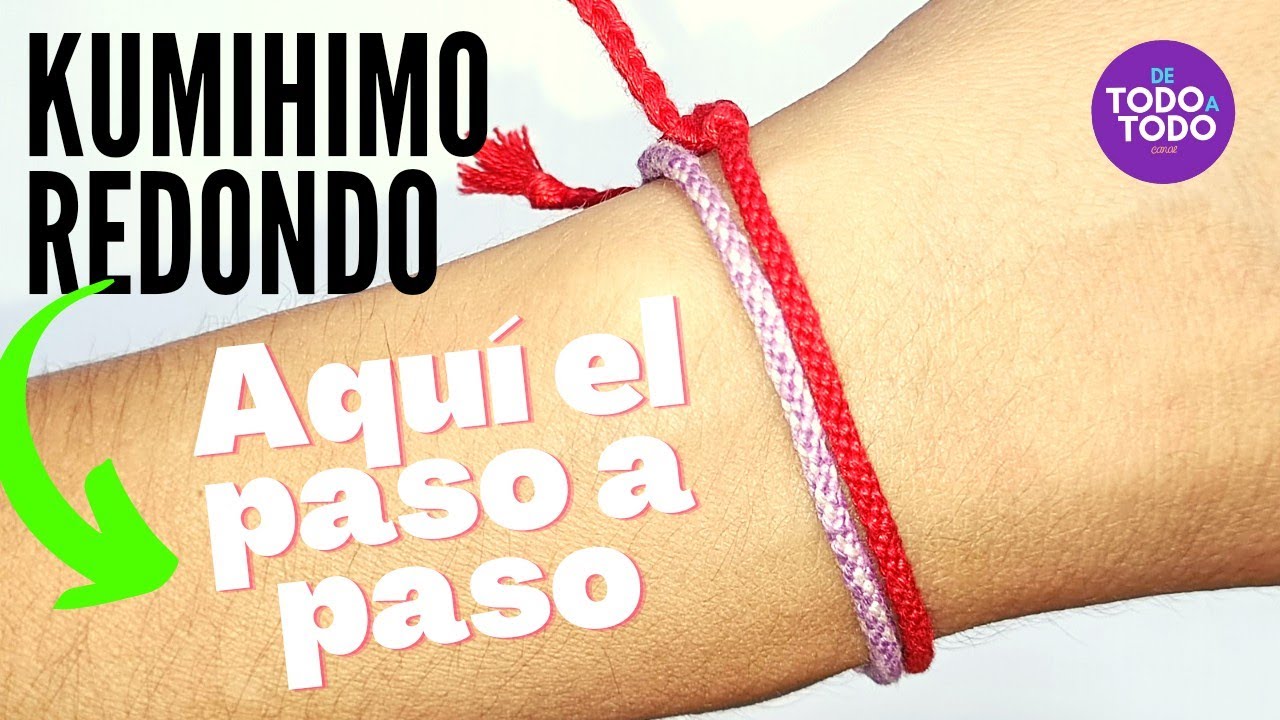 Cómo hacer una pulsera redonda con la técnica KUMIHIMO redondo? DIY