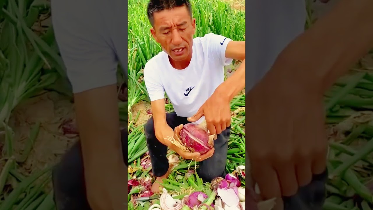 How to Perfectly Slice Red Onions Right in the Field! 