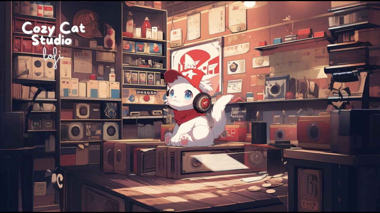 Cozy Cat Studio - Lofi | Jazz | Retro Playlist / Chill Vibes, Relaxing, Sleepy, 90's / Study & Work