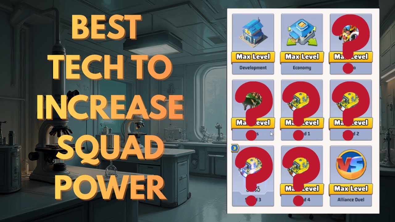 Tech Series Part 3: Initial Tech For Squad Power - F2P (2025) | Last War: Survival
