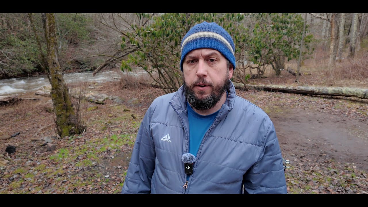 Кемпинг Rainy Creekside в Западной Вирджинии | Температура 40°F (4°C) в Ганди-Крик