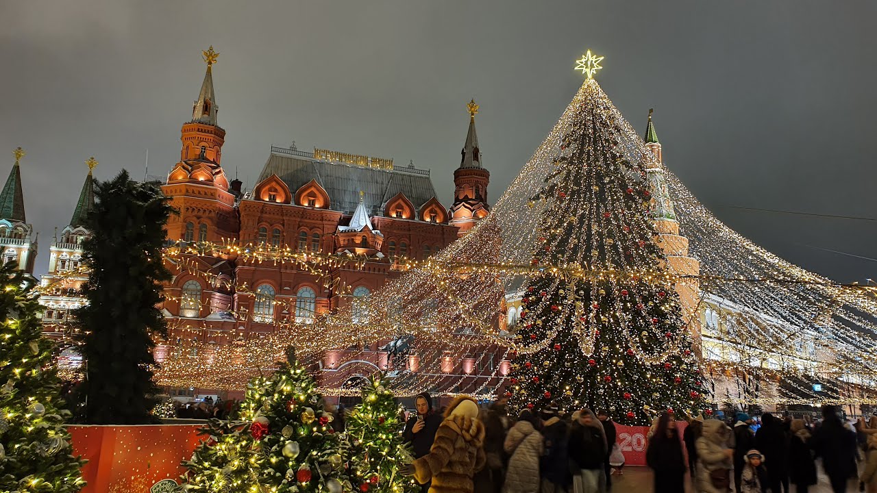 Walking Moscow (Live HD) 🎄 Moscow Center - Christmas Walk | Центр Москвы - Новогодняя Прогулка
