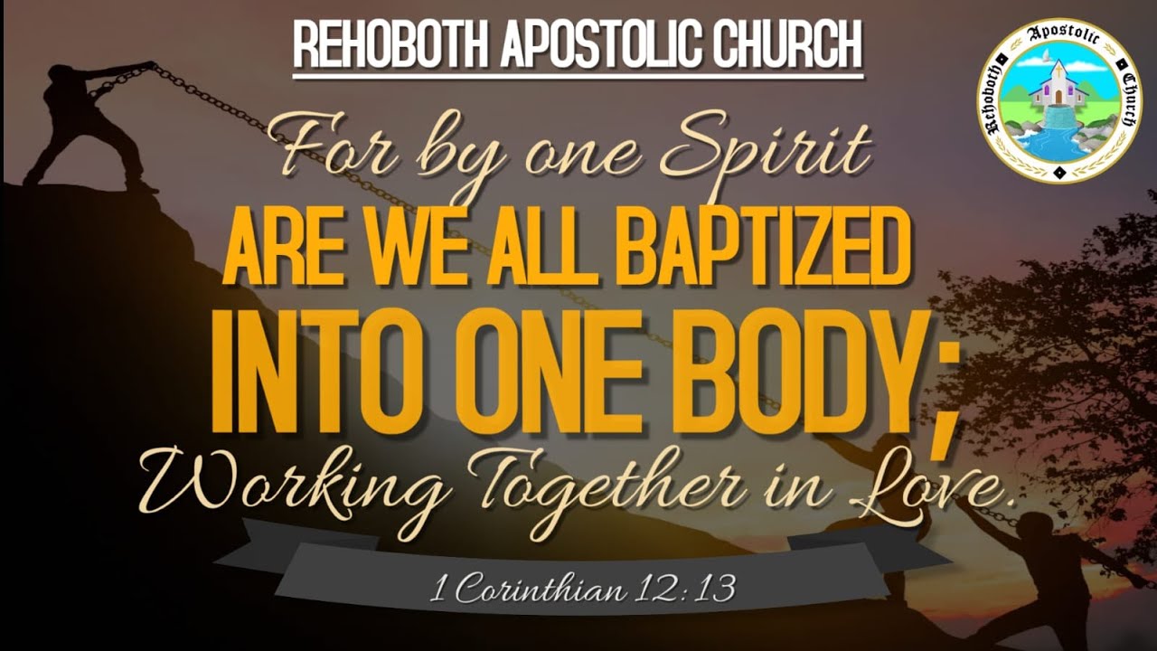 25-01-26 For by one Spirit are we baptized into one body; working together in love. Rehoboth Sunday.