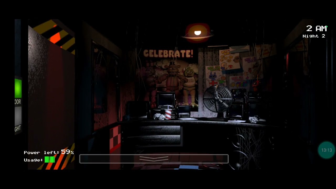 Today is my first time to play five night at freddy (part 1)