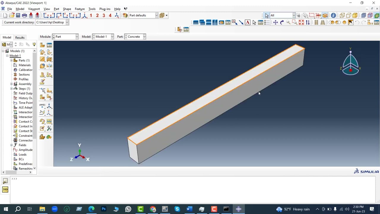 How to learn Abaqus & complete Finite Element Modeling of RC Beams project by Abaqus Part 1