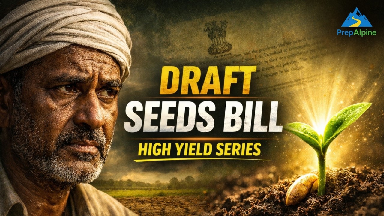 Draft Seeds Bill Explained: Why Farmers are Worried? | UPSC High Yield Series