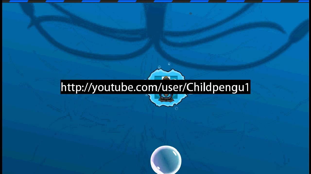 Club Penguin Giant Squid Sighting