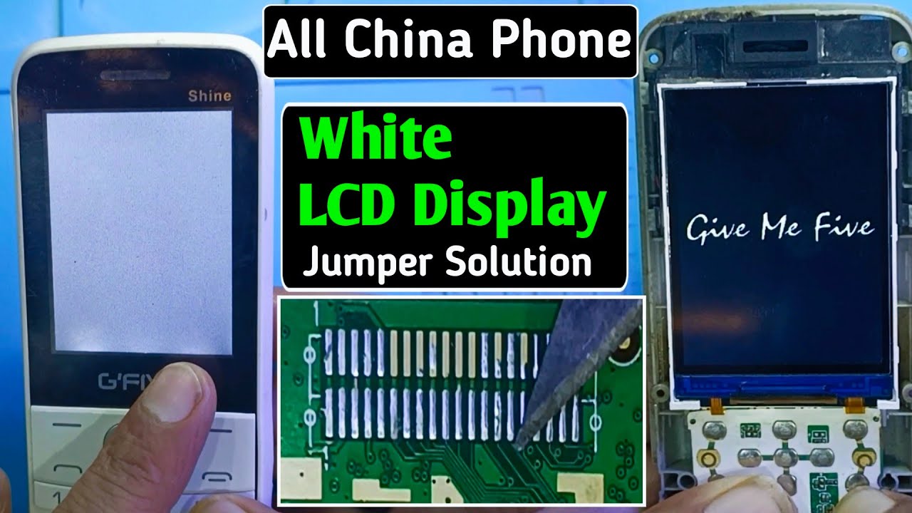 All China Mobile White LCD Display Jumper Solution 100% working!