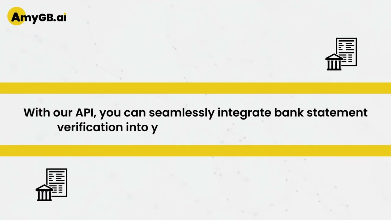 Automate Your Banking Needs: Intelligent Bank Statement Verification with AmyGB's API