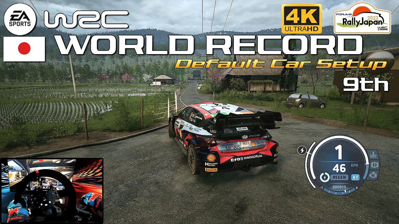 WORLD RECORD 9th - EA SPORTS WRC | Habu Dam Japan - Hyundai i20 Hybrid Chase Cam | PXN V10 Gameplay