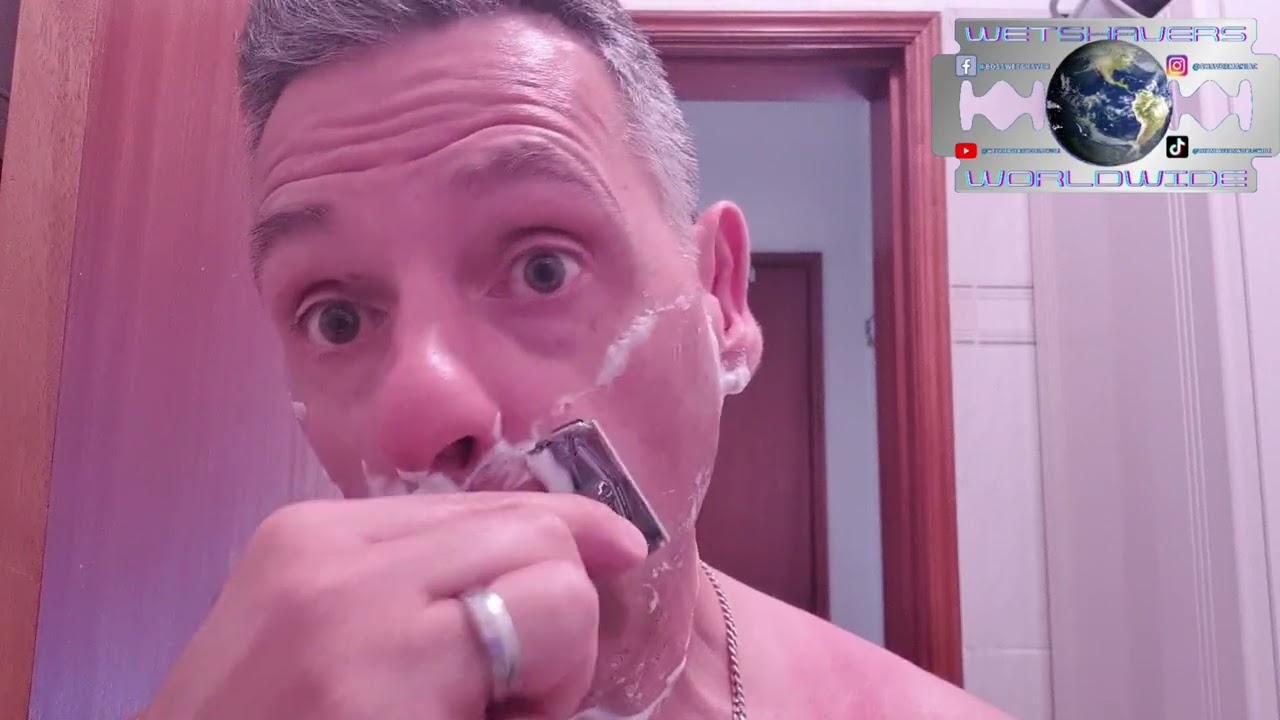 Perfect Face Lather and a Quick 2 Pass Shave with Parker 99R