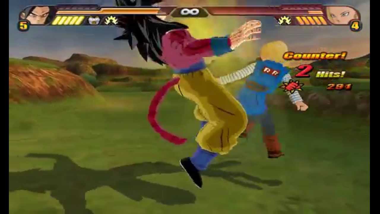 SSJ4 Goku vs Android 18