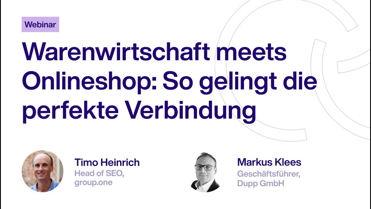 So verbindest du Warenwirtschaft und Onlineshop: ein Perfect Match | Cloud Leaders Webinar