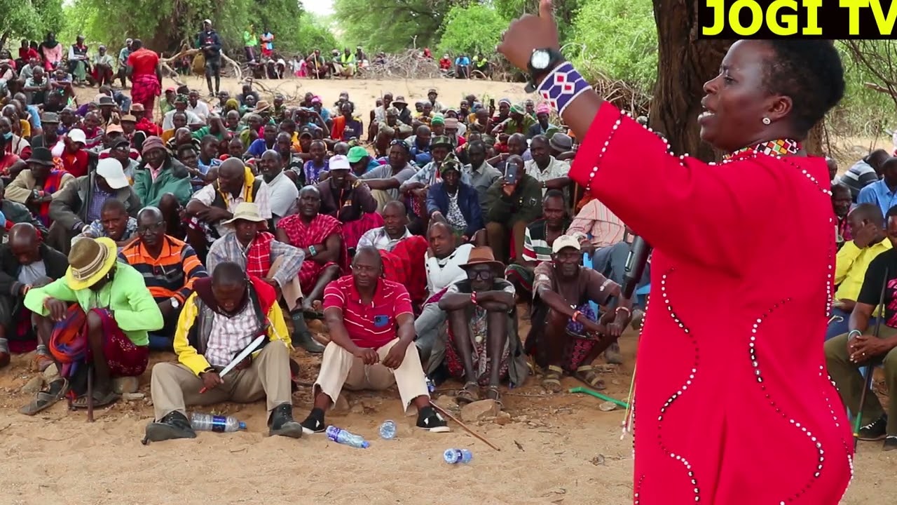 HON.SARAH KORERE MP LAIKIPIA NORTH SPEECH DURING SECURITY PEACE MEETING AT KIBISING ISIOLO COUNTY.