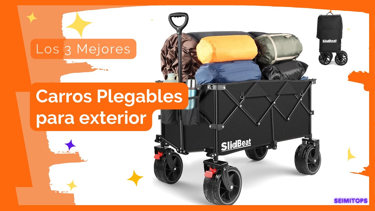 Los ✅🏕️ 3 Mejores Carros plegables de exterior para jardín, playa terrenos irregulares