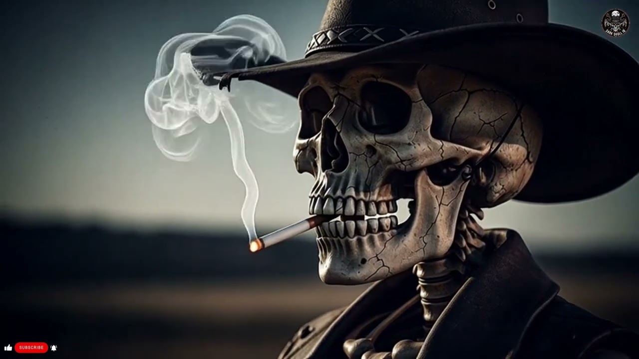Midnight Desert Skull – Dark Country Western Atmosphere | Dark Skull ID #darkcountry #darkwestern