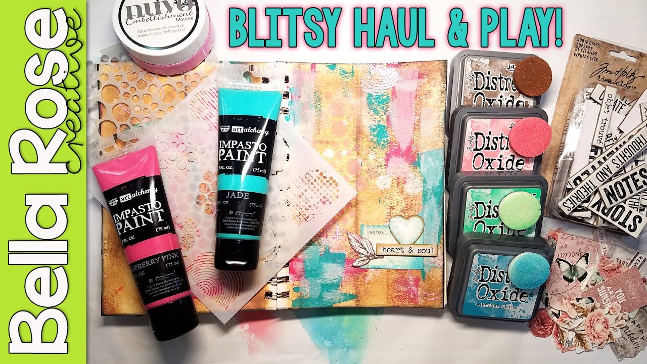 Blitsy Art Supply Haul + First Impressions! - Mixed Media Art Journal