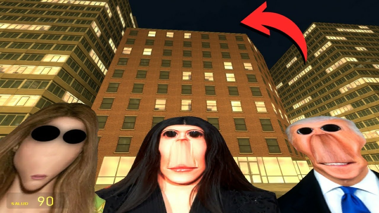 Shakira Nightmare, Rosalia bizcochito And Joe biden Nextbot Gmod Horde!