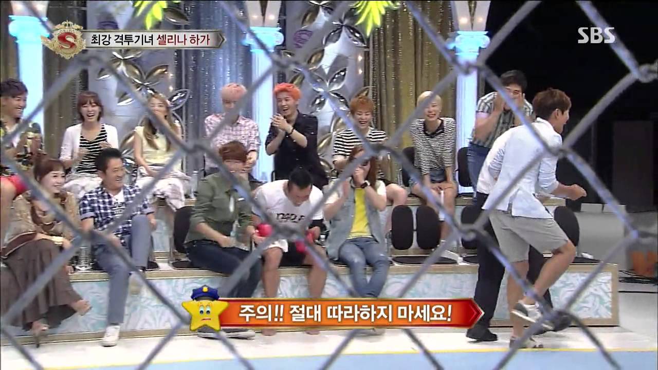 엑소(EXO) 백현·카이, 격투기녀 셀리나 하가에 KO패 @스타킹 20130713