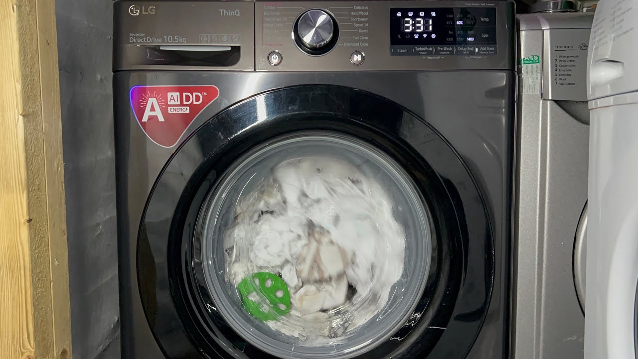 LG F4V910BTSE | Easy care 60c prewash + intensive | Long full cycle