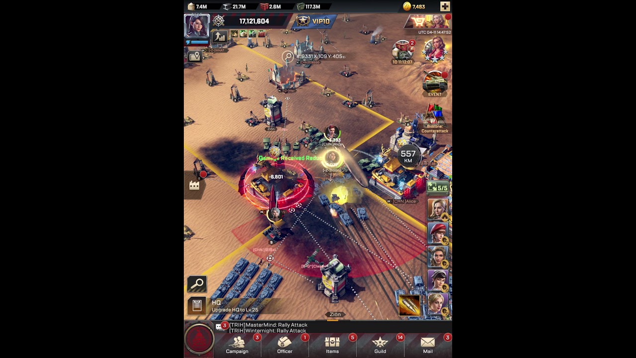 75M player zeroed, kiss of war