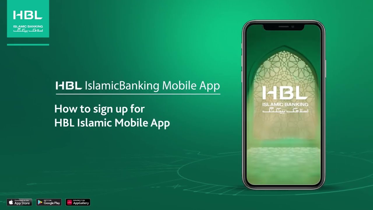 How to sign up for HBL Islamic Mobile App