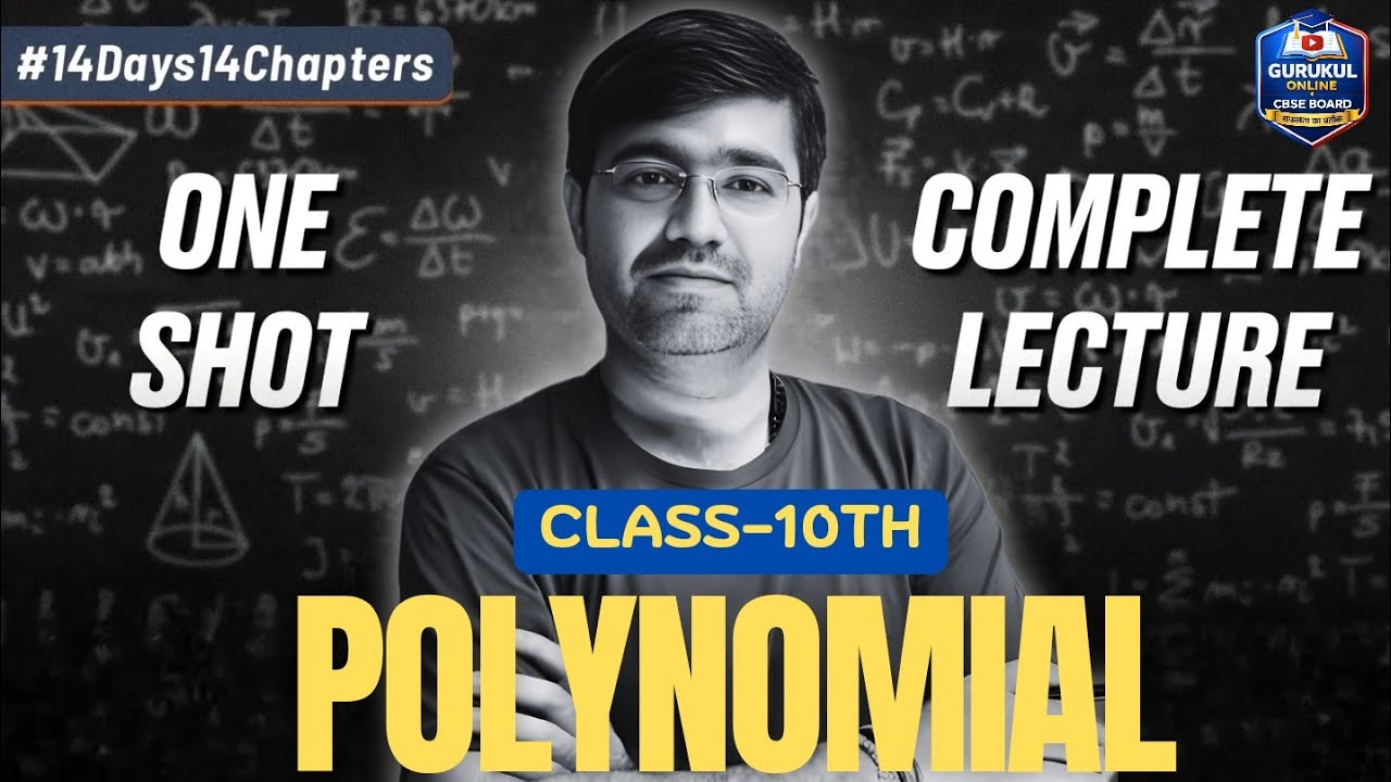 POLYNOMIAL | Class 10 Maths | One Shot | CBSE 2026 Important Questions with VIPUL Sir 