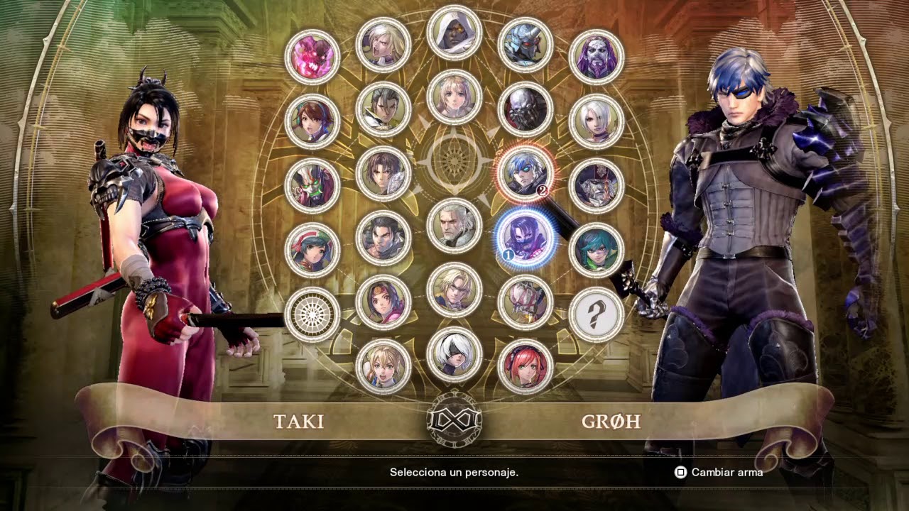 Soul Calibur VI: Selección de Personaje (1ª Temporada).